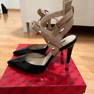 Guess Heels - Black Multi Leather
